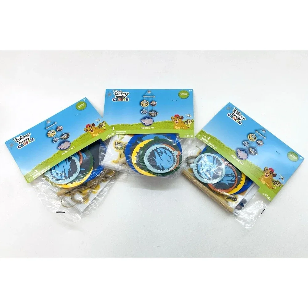 Disney Lion King Baby Mobile Craft Kit No Glue Needed Nursery Decor Lot of 3